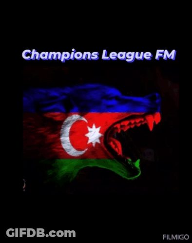 Champions League FM DJ Tural Wolf And Flag GIF