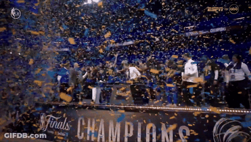 Champions Sign In Sports Arena GIF