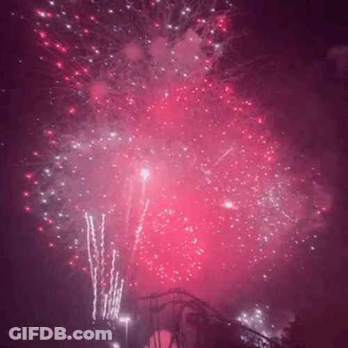 Championship Firework Display In The Sky GIF