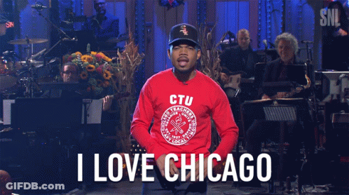 Chance The Rapper In Red Shirt Saying CTU GIF