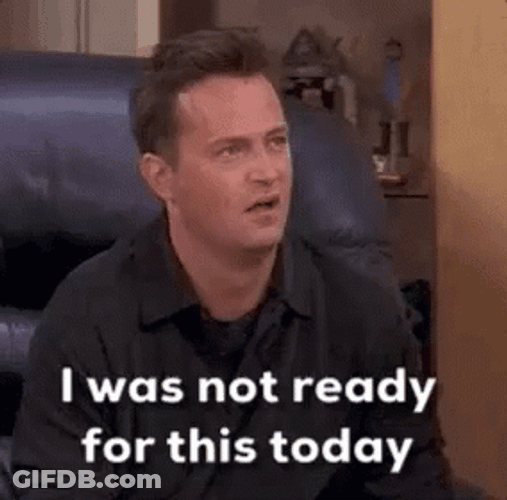 Chandler Bing Heartbreak GIF