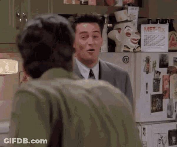 Chandler Bing Laughing Then Crying GIF