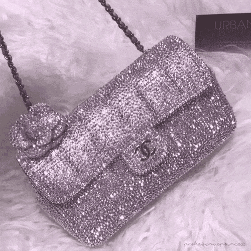 Chanel Glitter Bag GIF