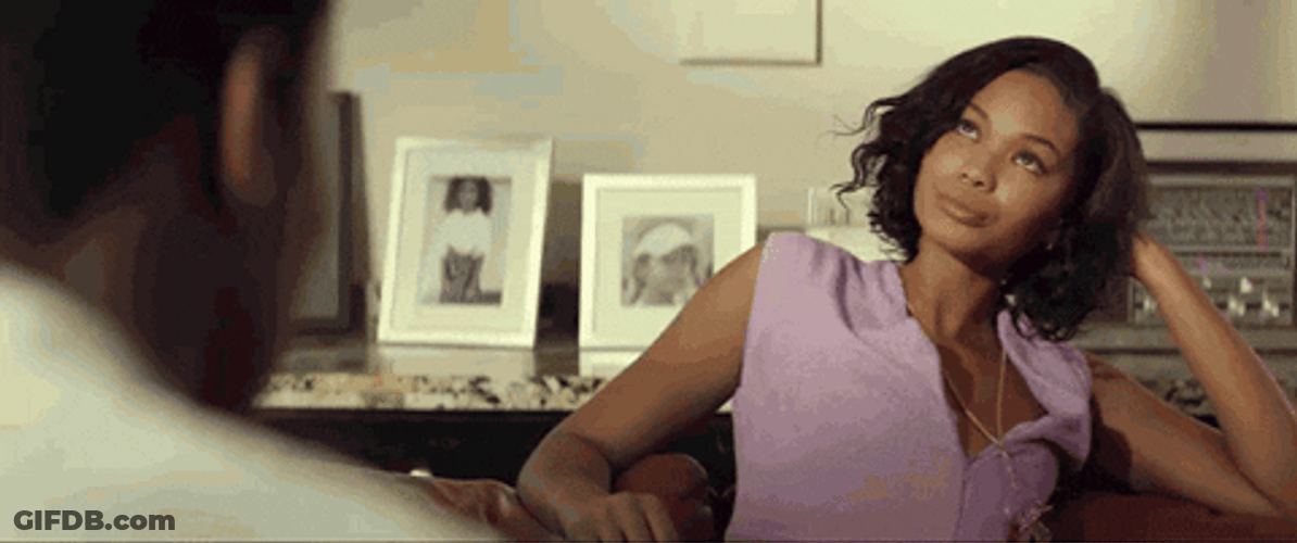 Chanel Iman Chuckle GIF