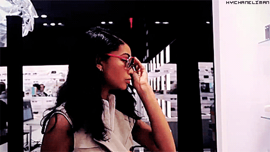 Chanel Iman Fashion Shades GIF