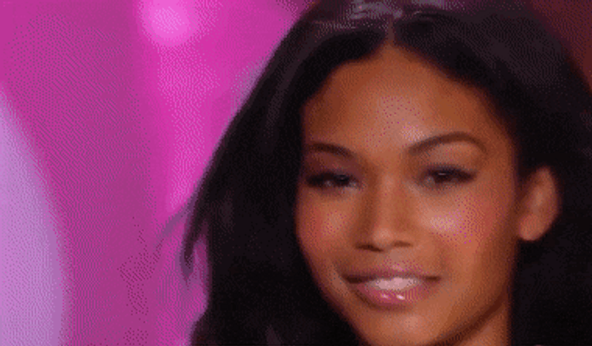 Chanel Iman Wink Slow Motion GIF