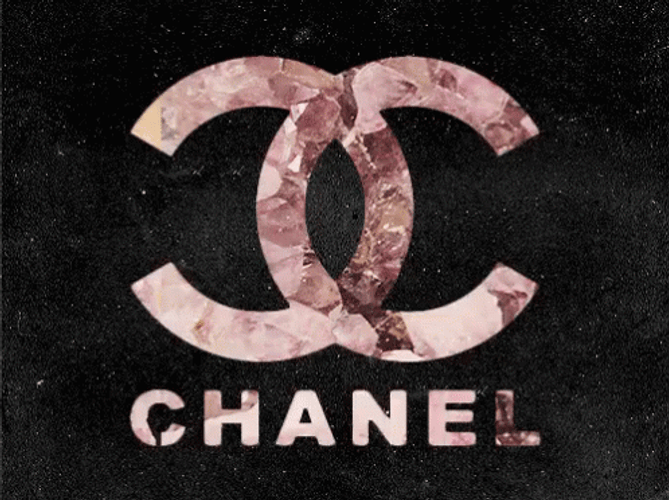 Chanel Logo Changing Flowers GIF