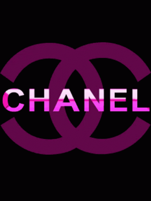 Chanel Logo Neon Colors GIF