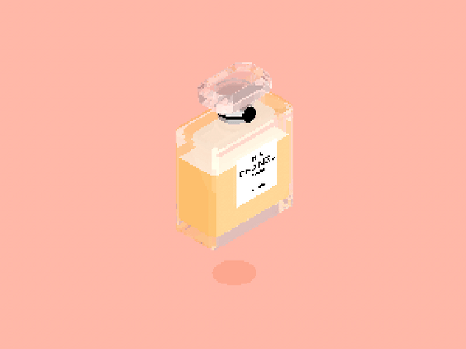 Chanel Luxury Perfume Spinning GIF