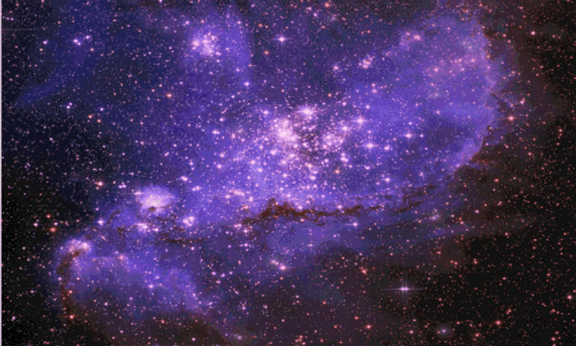 Changing Galaxy Background GIF