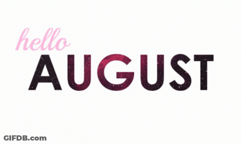 Changing Hello August Color Text GIF