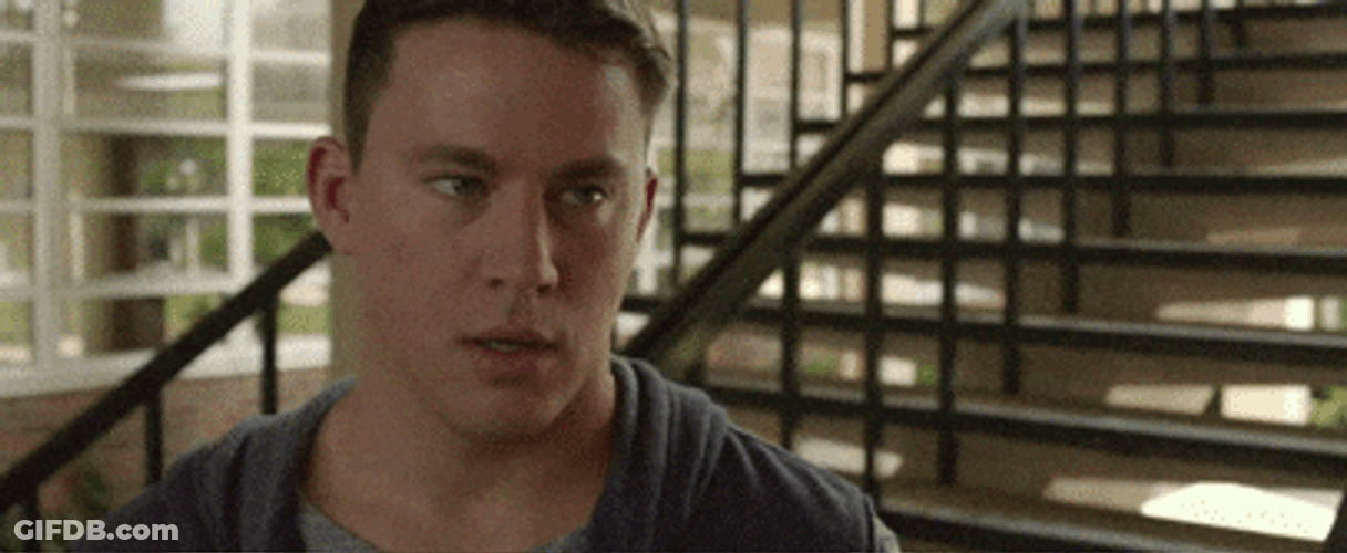 Channing Tatum Blowing GIF