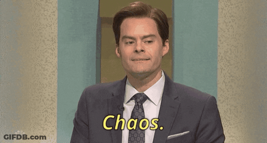 Chaos Bill Harder Saturday Night Live GIF