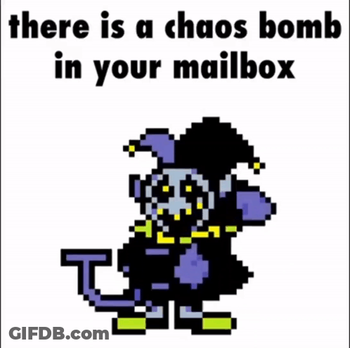Chaos Bomb In Your Mailbox GIF