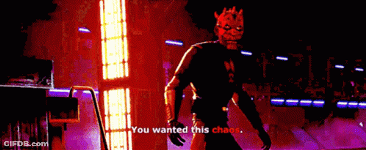 Chaos Darth Maul Star Wars Movie GIF