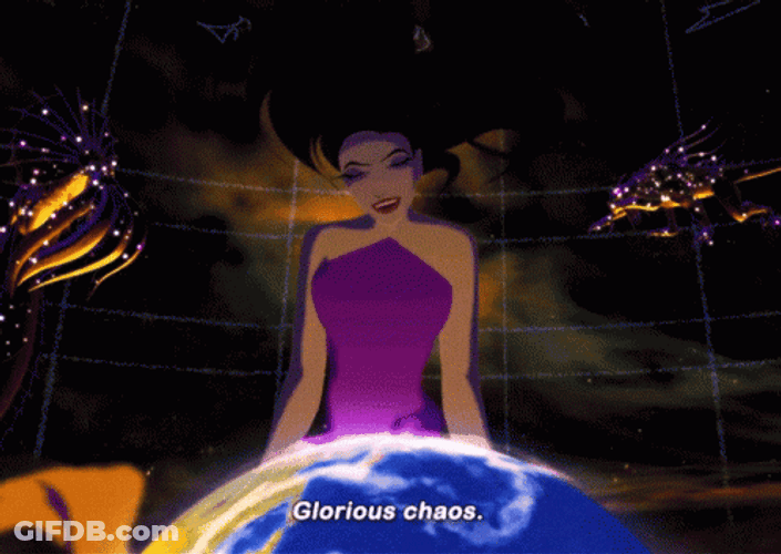 Chaos Happy Evil Eris Planet Earth Sinbad GIF