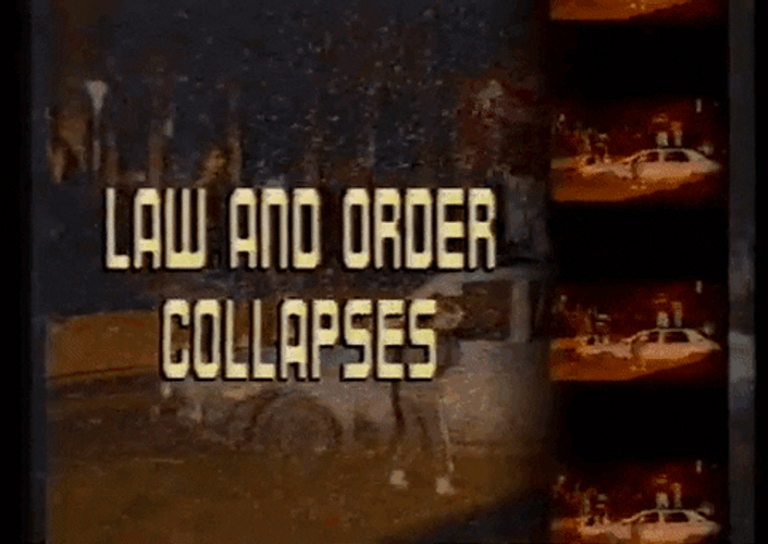 Chaos Law And Order Retro 80S VHSWave GIF