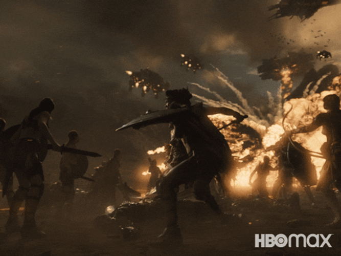 Chaos War Justice League Movie Fire Explosion GIF
