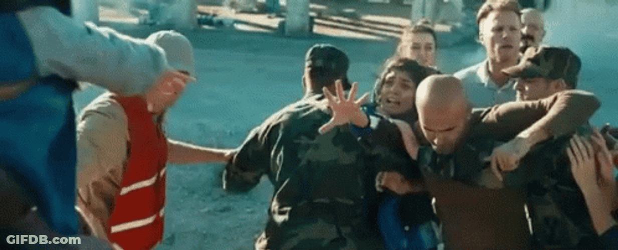 Chaotic Scuffle Border Mayhem GIF