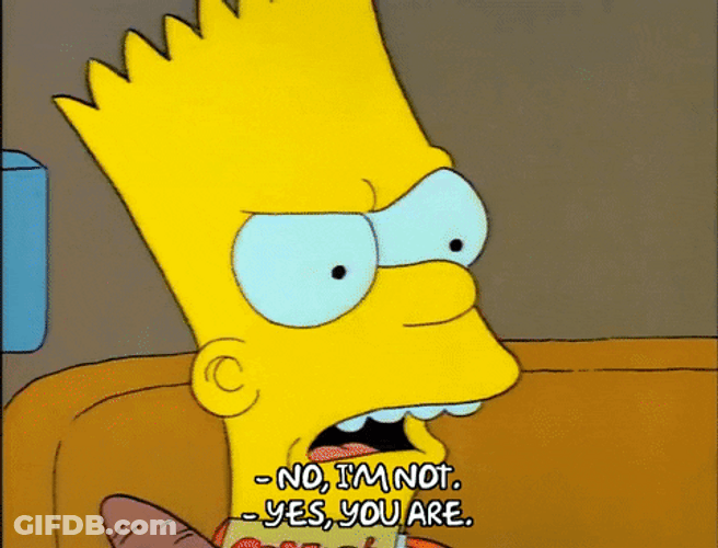 Chaotic Simpsons Yes You Are GIF