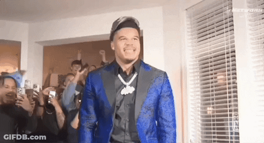 Chap Robinson Auto Draft Wearing Blue Suit GIF