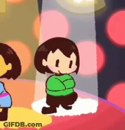 Chara Happy Flower Dancing GIF