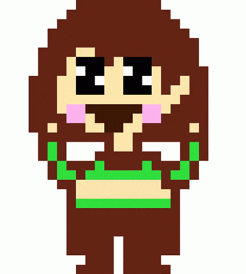 Chara Happy Hands Up GIF