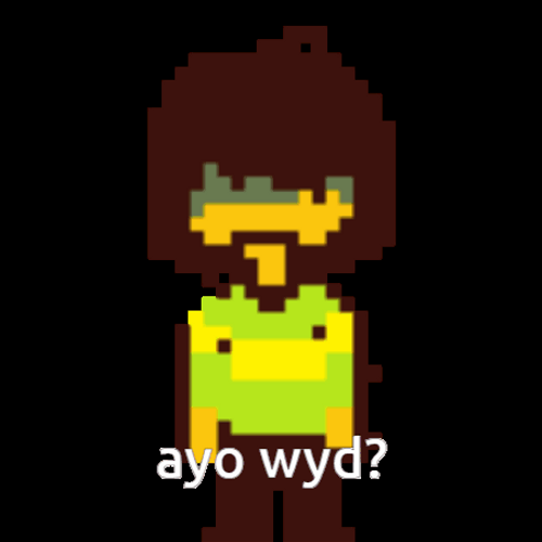 Chara Undertale Dancing Ayo Wyd GIF