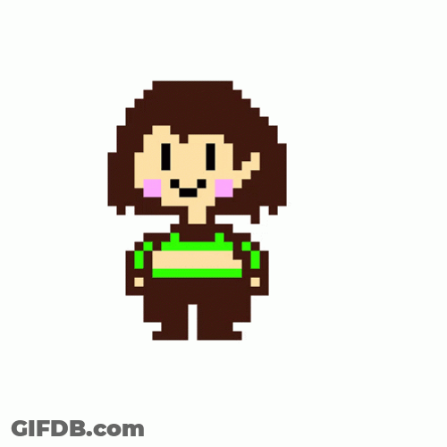 Chara Undertale Pixel Art GIF