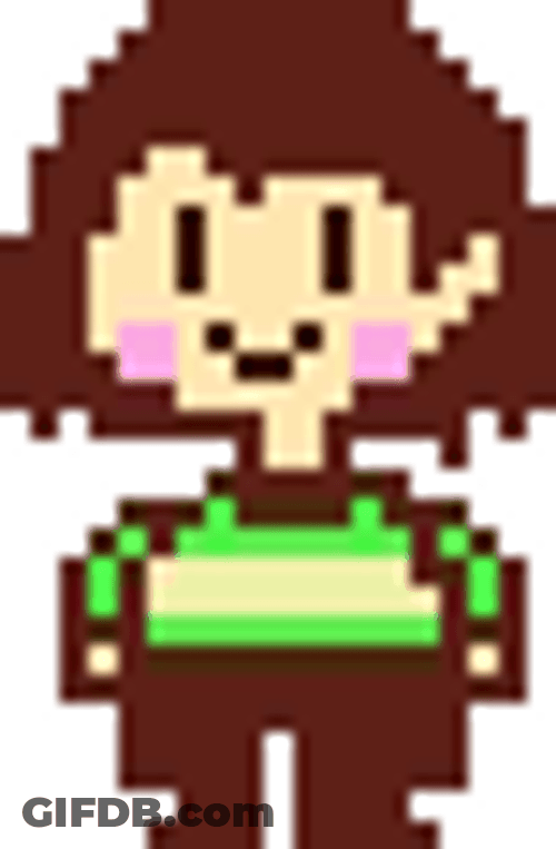 Chara Undertale Smiling GIF