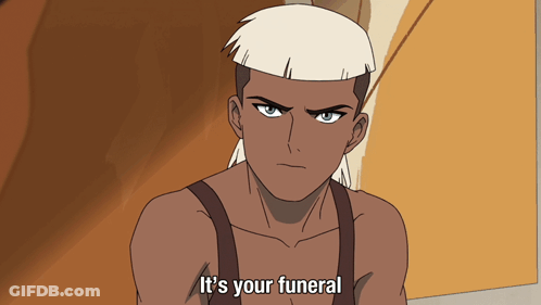 Character In Suspenders Says Its Your Funeral GIF