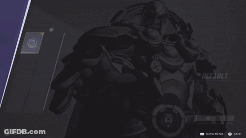 Character With Cross On Chest GIF