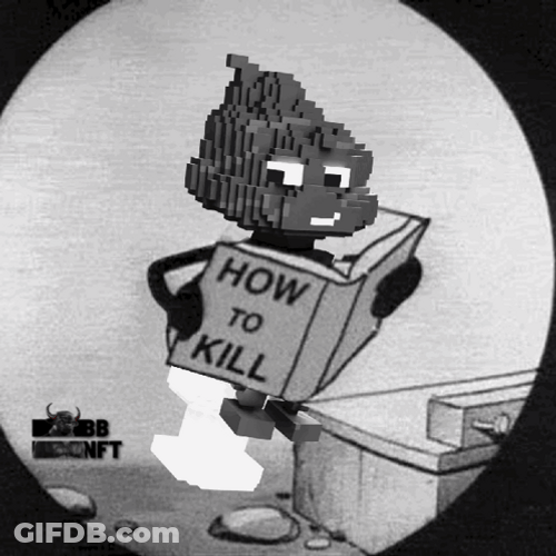 Character With Poop Head How To Kill Book GIF