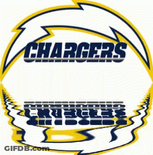 Chargers Logo With Lightning Bolt GIF