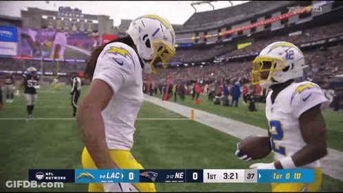 Chargers Vs Patriots Football Game GIF