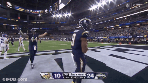 Chargers Vs Vikings Football Game GIF