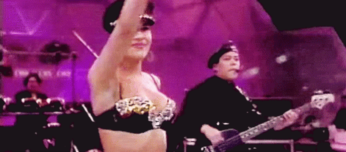 Charismatic Selena Quintanilla Performing GIF