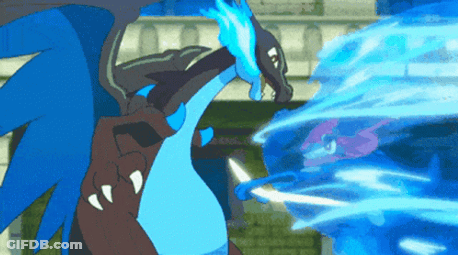Charizard Attack Ash Greninja GIF
