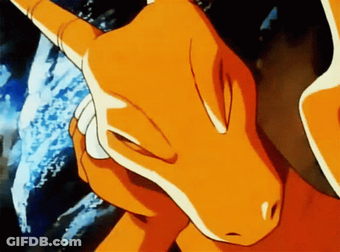 Charizard One Eye Open GIF