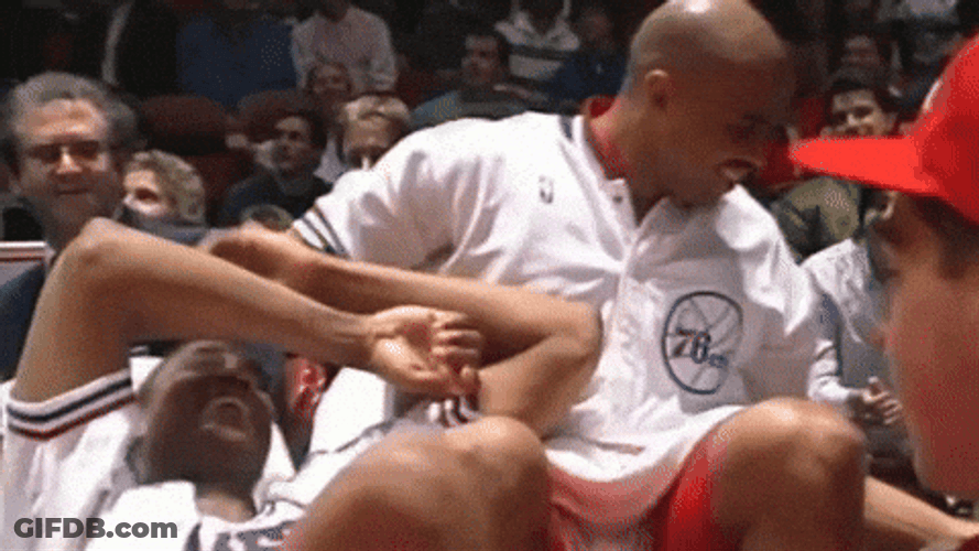 Charles Barkley Guarantee Splashed Water GIF