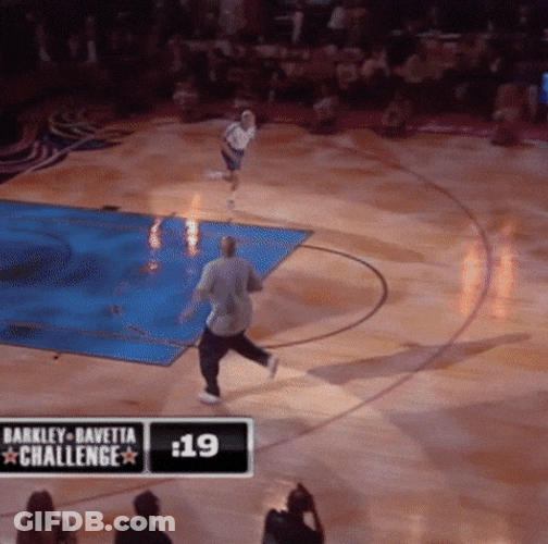 Charles Barkley Guarantee Stumbled Middle Court GIF