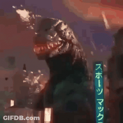 Charles Barkley Vs Godzilla Meme GIF