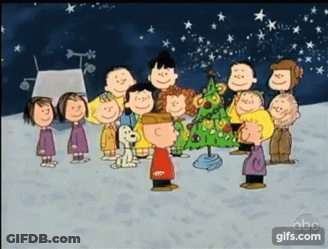 Charlie Brown Christmas Tree Red Star GIF