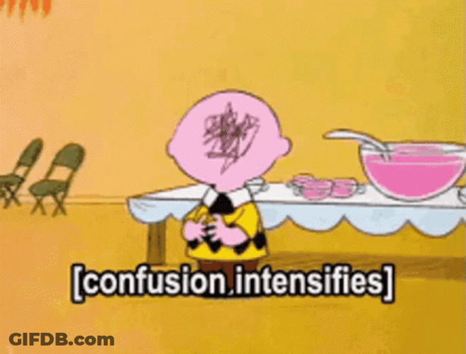 Charlie Brown Confusion Intensifies GIF