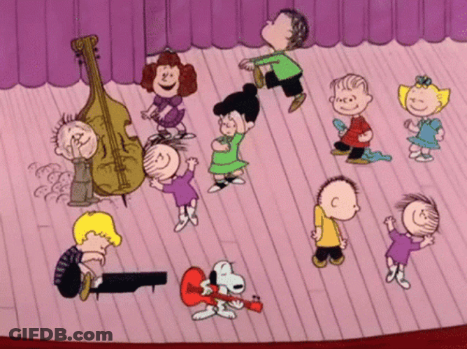 Charlie Brown Dancing Orchestra GIF