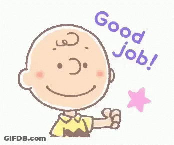Charlie Brown From The Peanuts Movie Is Giving A Thumbs Up And Saying Good Job . GIF