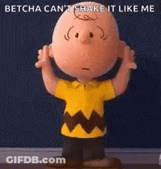 Charlie Brown From The Peanuts Movie Is Holding His Hands To His Ears . GIF