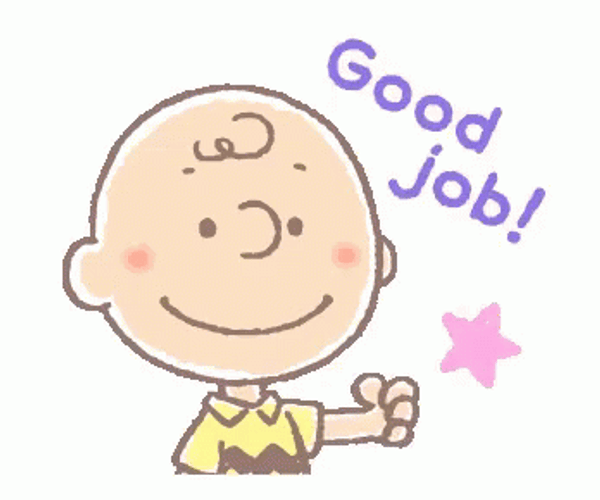 Charlie Brown Good Job GIF