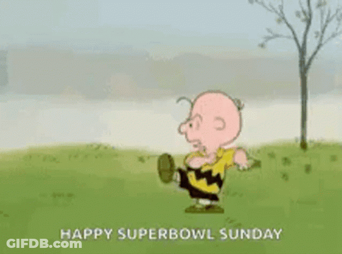 Charlie Brown Happy Super Bowl Sunday GIF