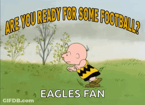 Charlie Brown Ready For Some Football Eagles Fan GIF
